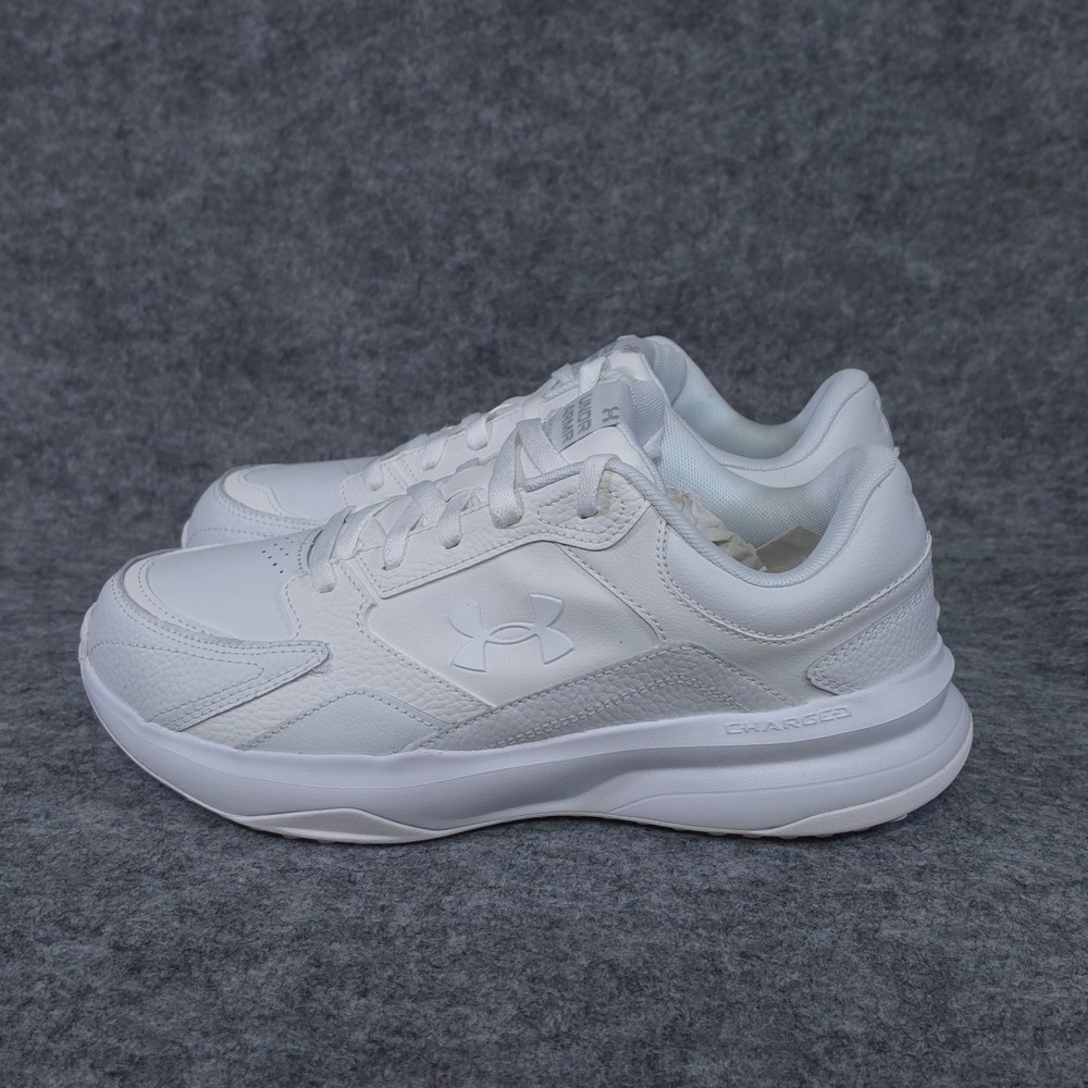 Under Armour UA Edge Leather 4E Extra Wide Mens White Sneakers Size 10 nwob‎